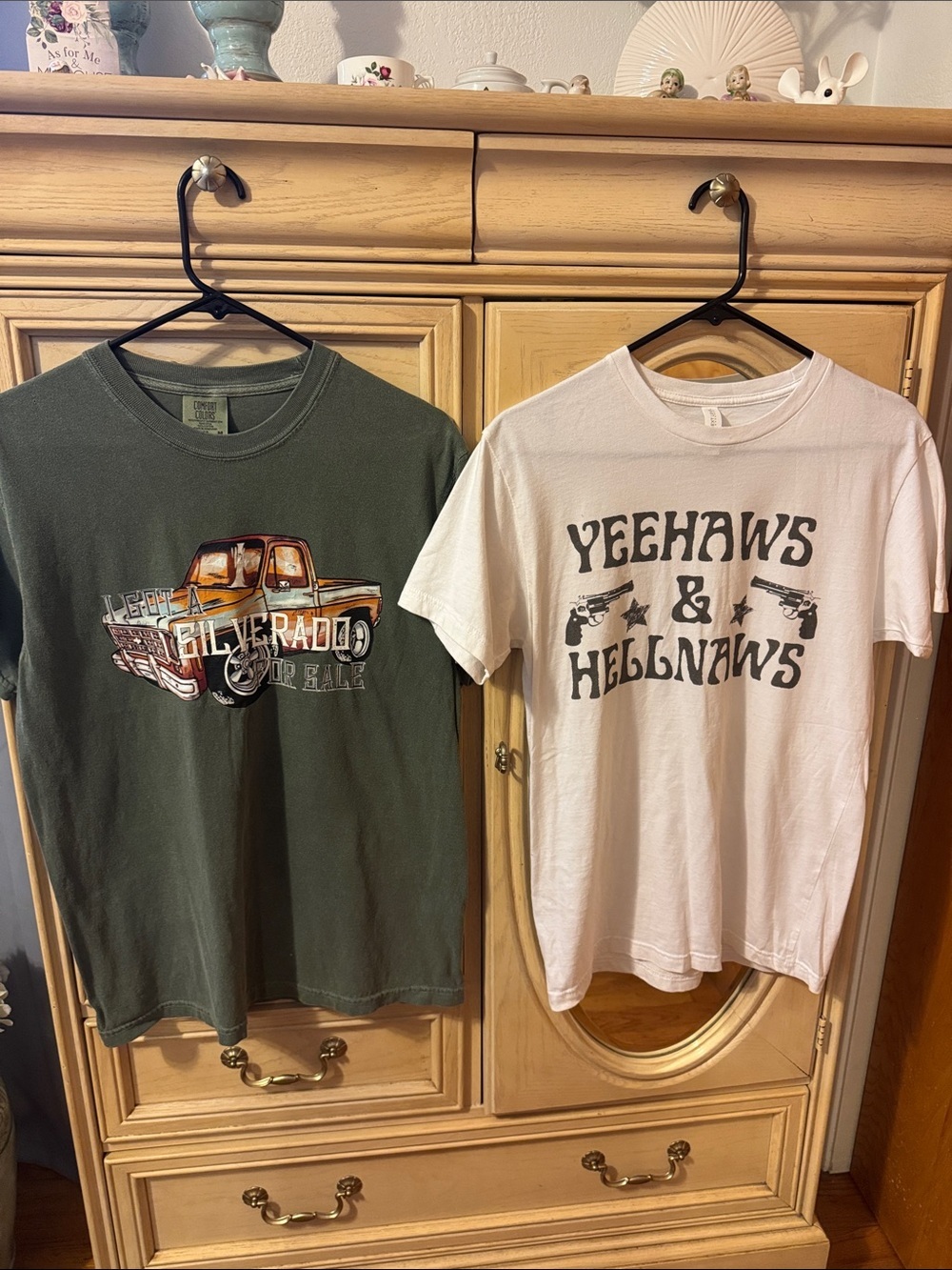 Comfort Colors Olive Green Silverado Truck Graphic Tee Bundle